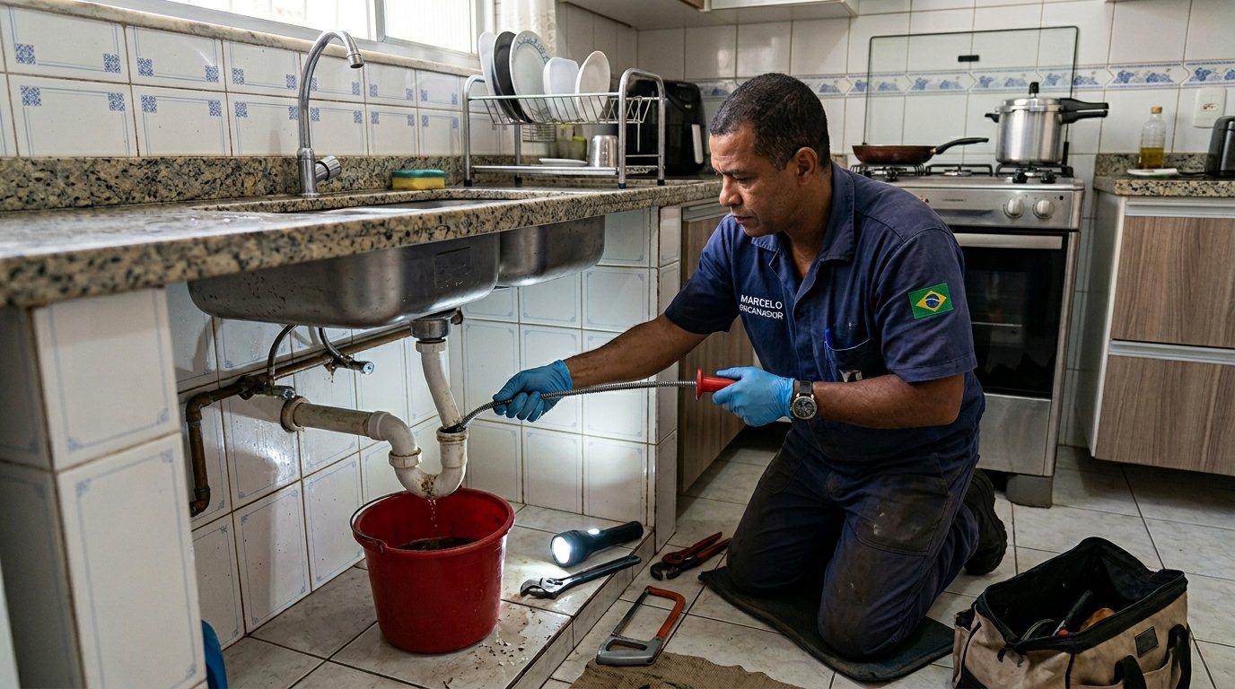 Ligação da Pia da Cozinha em Cascavel‑PR