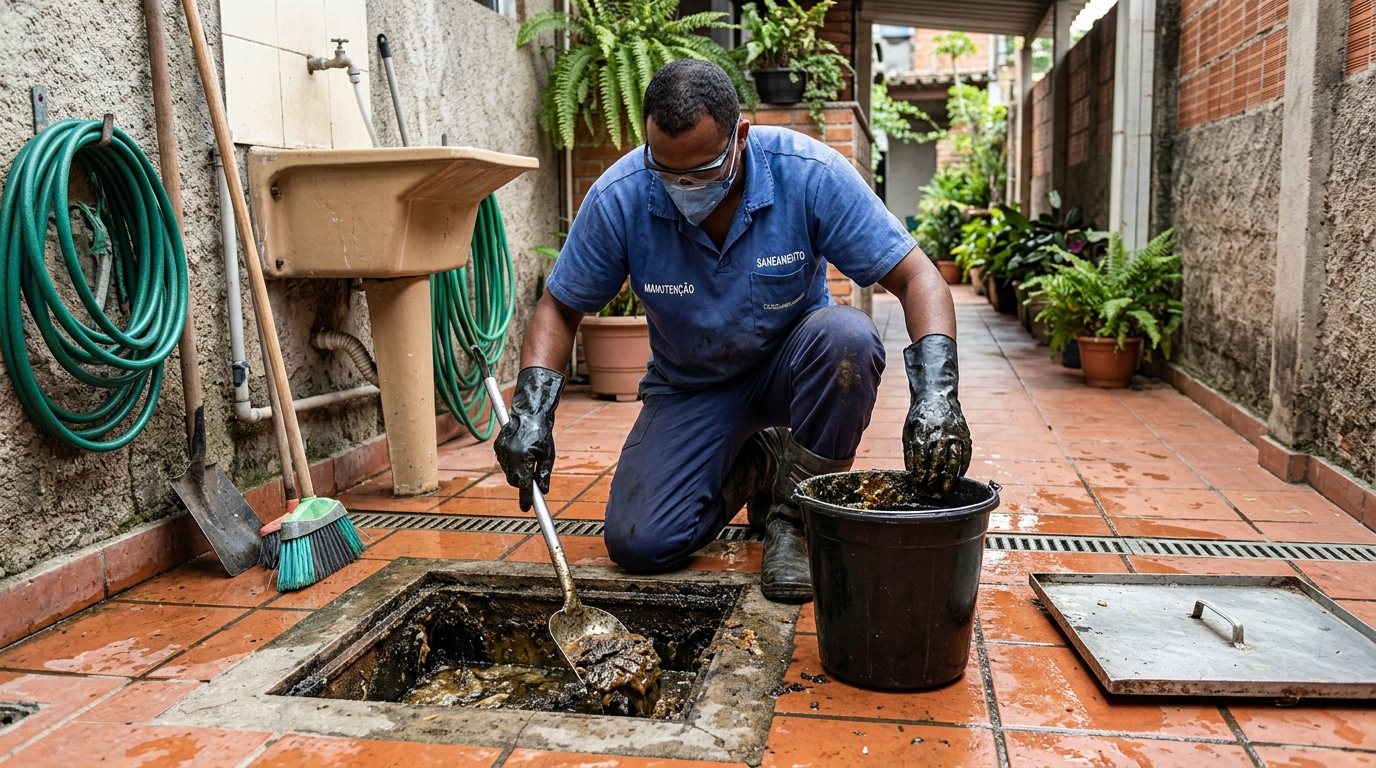 Limpeza de Caixa de Gordura Comercial em Cascavel‑PR